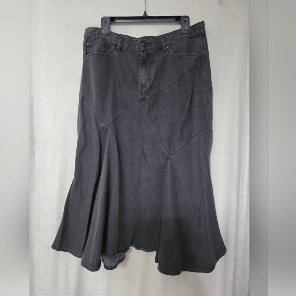 RALPH LAUREN ♥️ Black Denim Skirt SIZE 12